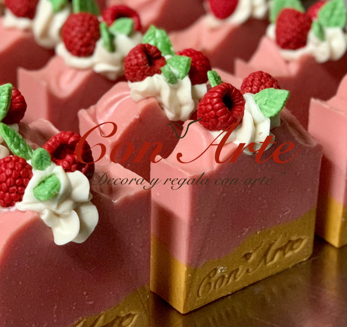 Raspberry Cheescake Collection (Soap + Candle)