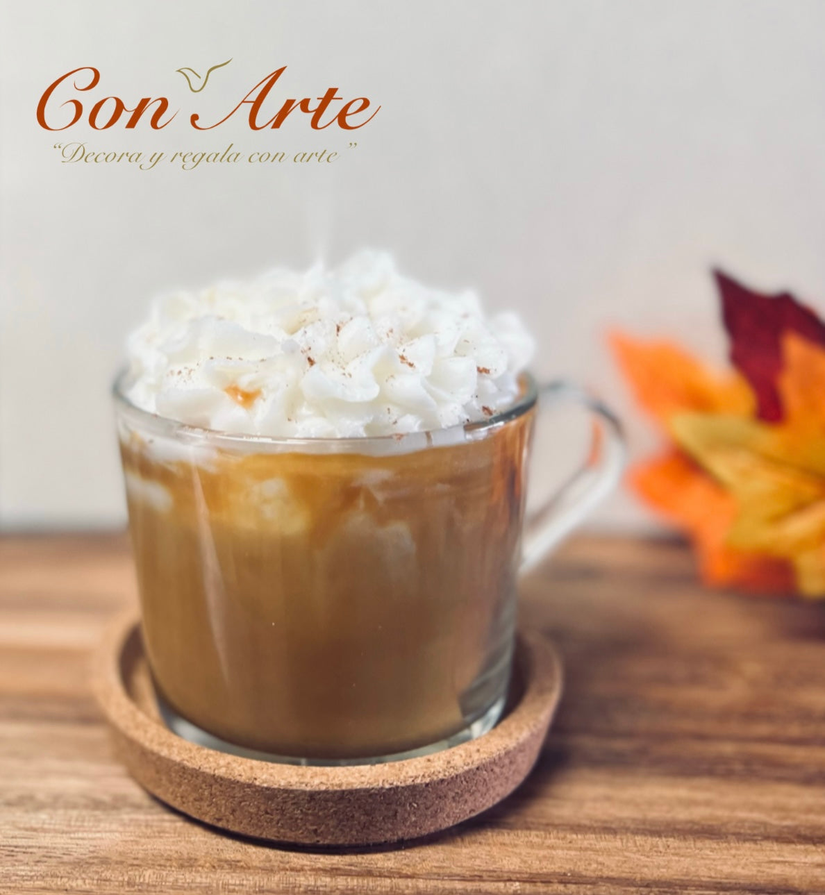 Pumpkin Spice Latte Artisan Candles Con Arte PR