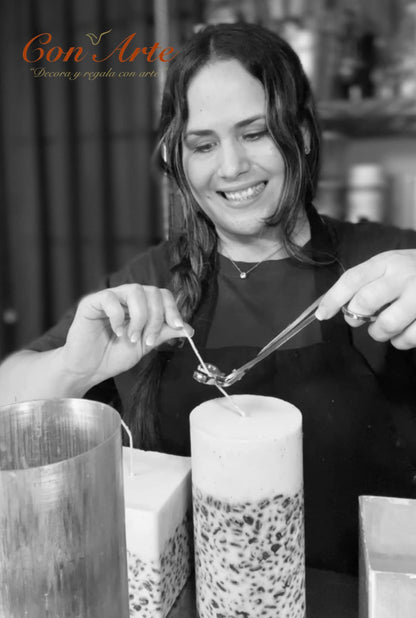 Coffee Beans Artisan Pillar Candles
