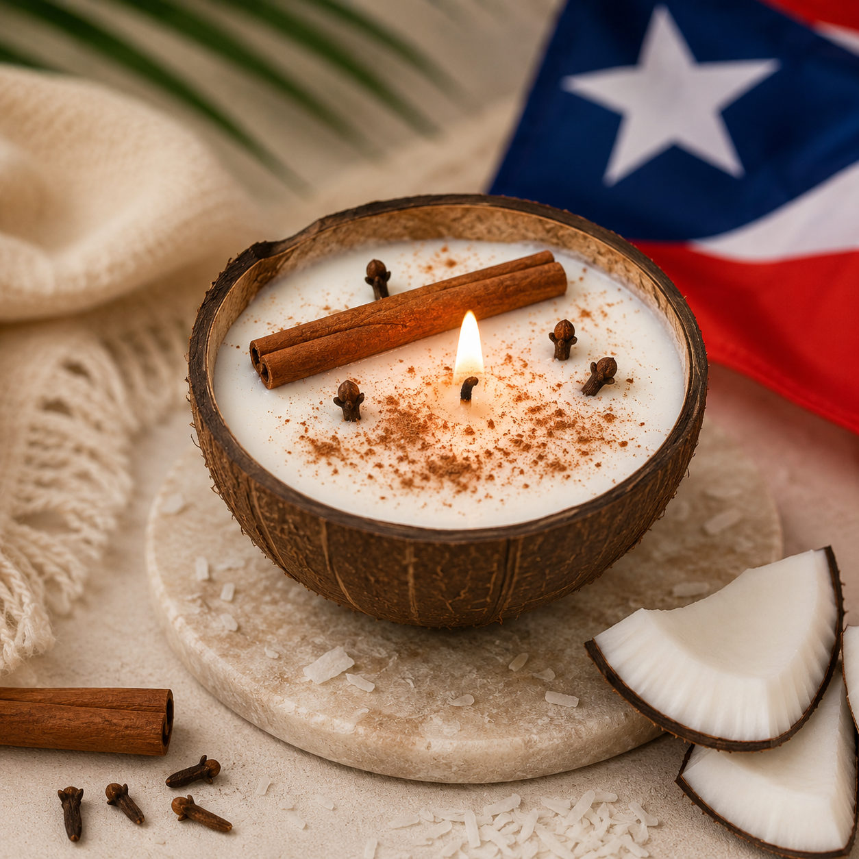 Boricua Dessert "Tembleque Artisan Candles"