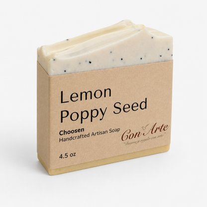 Chosen (Lemon Zest + Poppy Seed) Artisan Soap