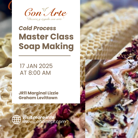PRESENCIAL - MASTER CLASS Taller de Jabones Artesanales Saponificación en Frío "ALL IN ONE"