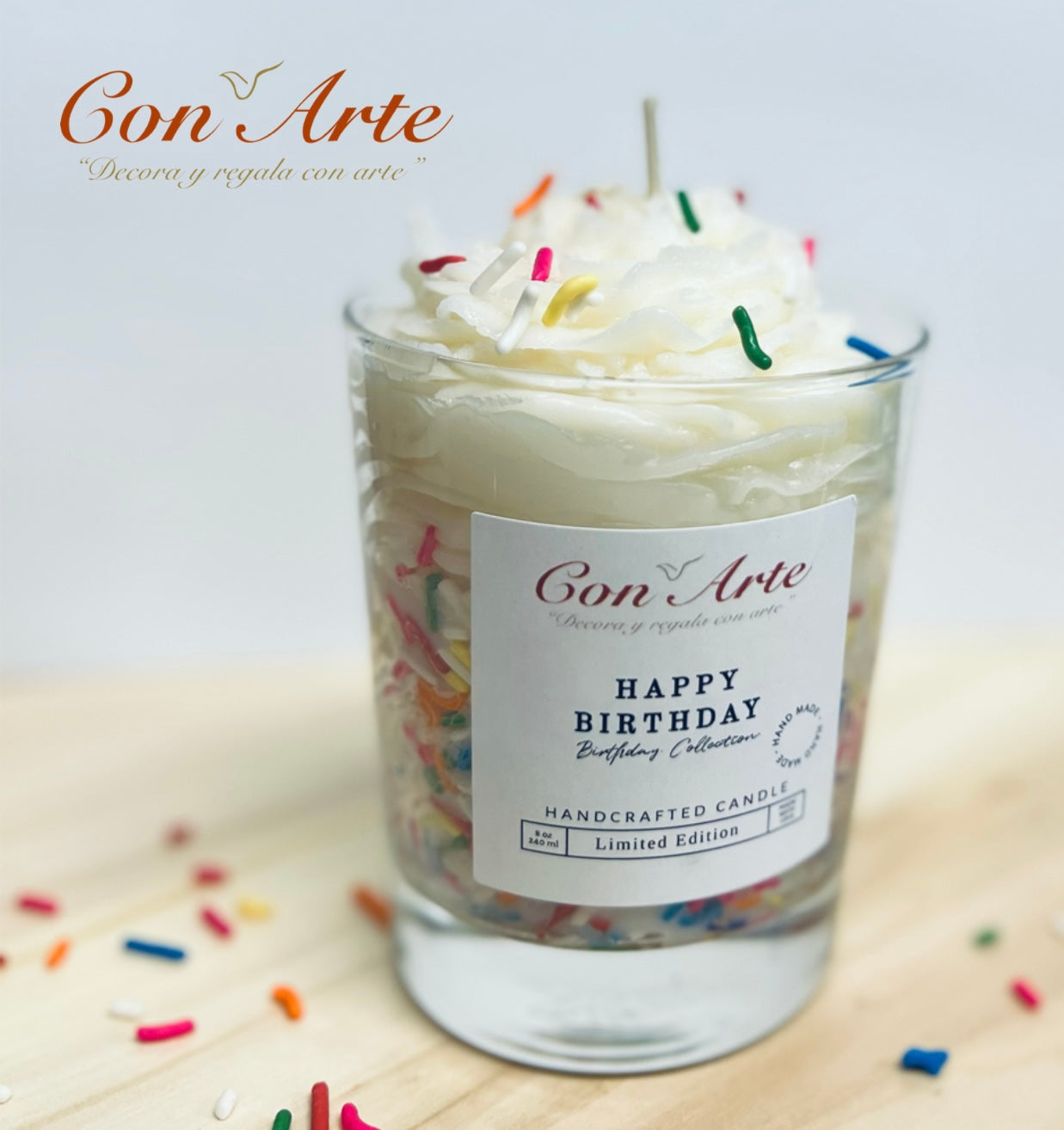 Happy Birthday Artisan Candles