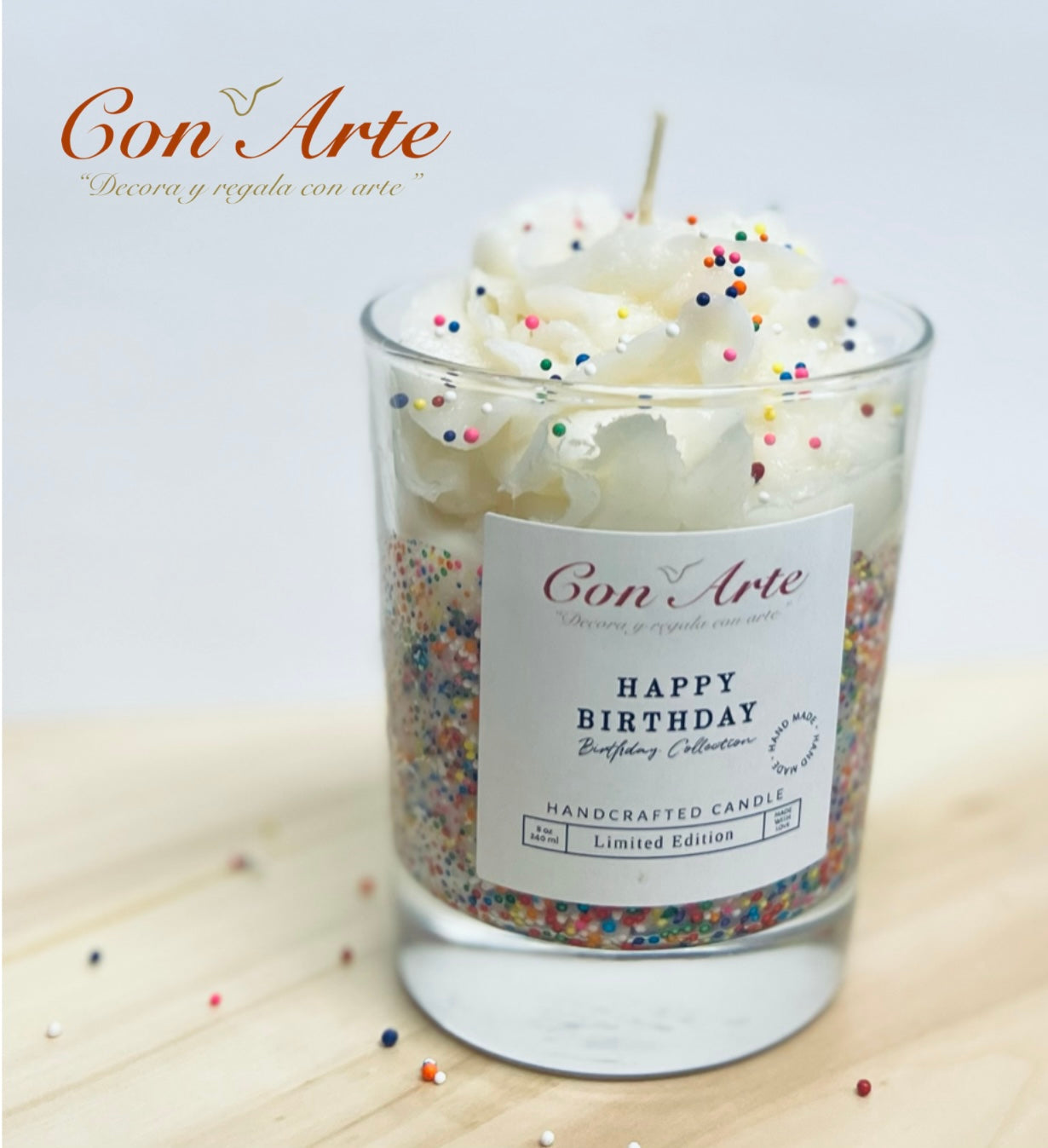 Happy Birthday Artisan Candles