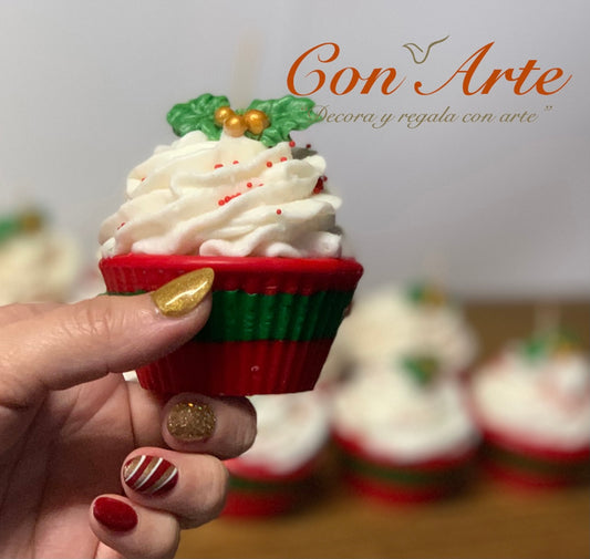 Christmas Cupcake Candles