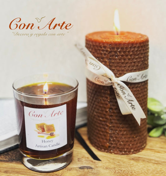 Honey Artisan Candles "Mas que la miel a mi boca"