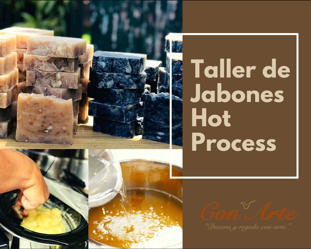 GRABADO Taller de Jabones Artesanales "Hot Process Crock Pot" Básico