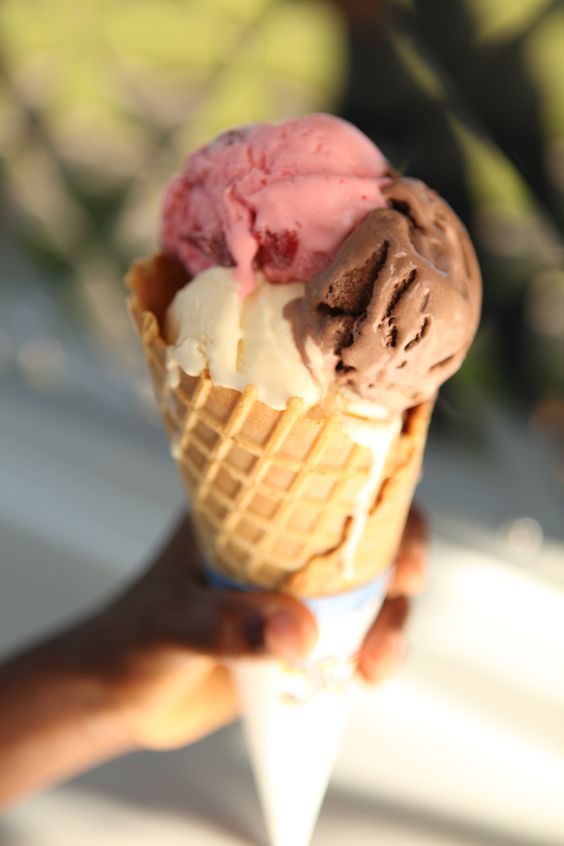 Neapolitan Ice Cream Waffle Cone - Love Collection